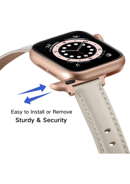 Puluz Kayış Apple Watch Uyumlu Series 7 45Mm / 6 & Se & 5 & 4 44Mm / 3 & 2 & 1 42Mm Kremsi Beyaz(Yurt Dışından) indirimleri