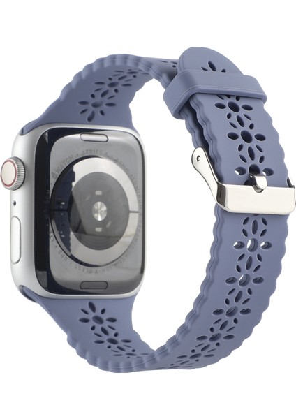 Puluz Apple Watch Uyumlu 7 Için Silikon Kayış Oymak 45Mm / 6&Se&5&4 44Mm / 3&2&1 42Mm Gri Mavi fiyatları