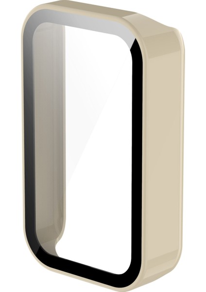 Puluz Xiaomi Redmi Akıllı Bant Pro Için Akıllı Bilezik Entegre Kılıf Bej