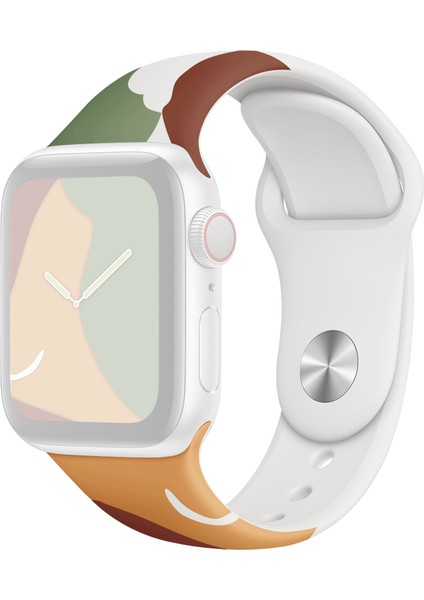 Puluz Apple Watch Uyumlu 7 45Mm / 6&Se&5&4 44Mm / 3&2&1 42Mm Için Kayış Yeşil Mang Sarı(Yurt Dışından)