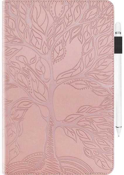 Puluz Amazon Kindle Paperwhite 5 2021 Için Hayat Ağacı Tablet Kılıf - Pembe (Yurt Dışından)