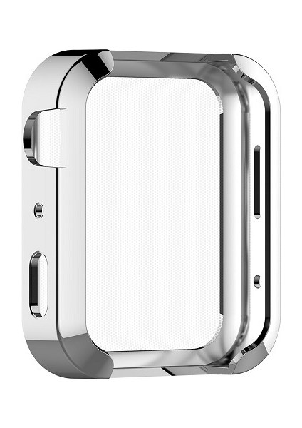 Puluz Xiaomi Için Tpu Her Şey Dahil Kaplama Kapağı Gümüş Rengi