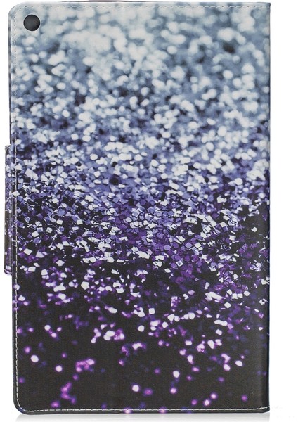Puluz Amazon Kindle Fire Hd10 Deri Kılıf - Gradyan Siyah Kum (Yurt Dışından)