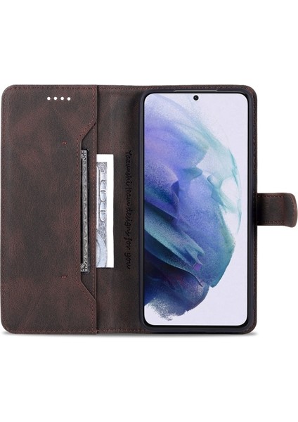 Samsung Galaxy S22 Için Pu Deri Kapak + Tpu Telefon Kılıfı (Yurt Dışından)