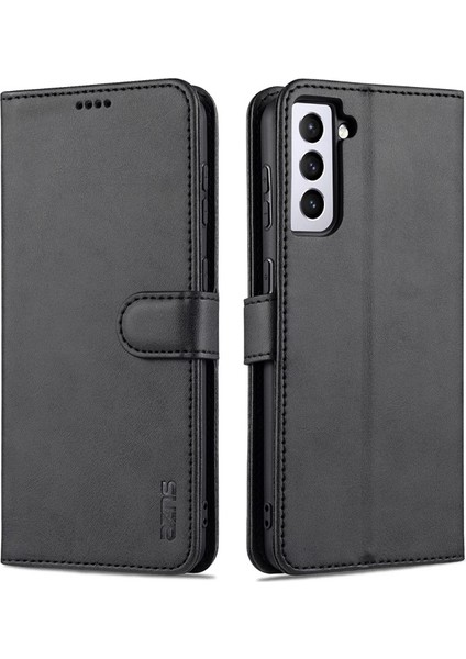 Samsung Galaxy S21 Plus Için Dayanıklı Deri Telefon Kılıfı (Yurt Dışından)