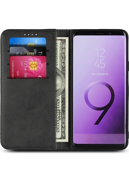 Samsung Galaxy S9 Plus Için Deri Telefon Kılıfı (Yurt Dışından)