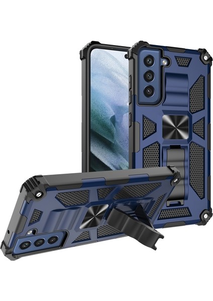 Samsung Galaxy S21 Fe Darbeye Dayanıklı Manyetik Pc + Tpu Telefon Kılıfı (Yurt Dışından)