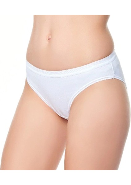 3'lü Kadın Patentli Gümüş Iplikli Bikini Kilot -Mantar Önleyen Bikini Kilot
