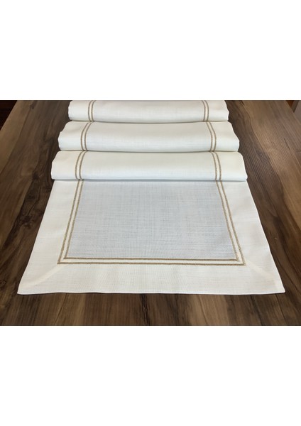 Oya Home Gold Çift Piko Dikişli Ranır -45*150 cm