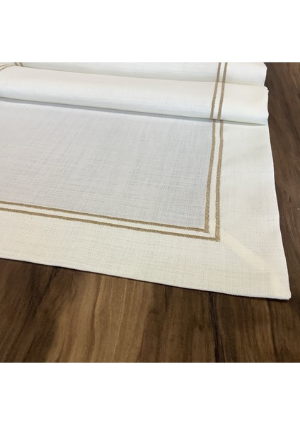 Oya Home Gold Çift Piko Dikişli Ranır -45*150 cm