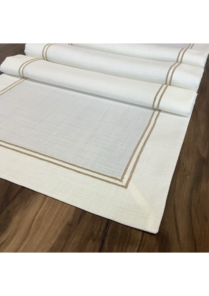 Oya Home Gold Çift Piko Dikişli Ranır -45*150 cm