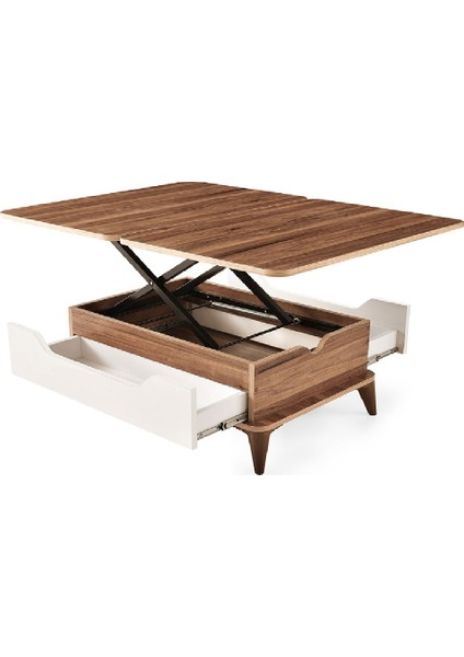 1299 Tekerlekli Çift Çekmeceli Akıllı Sehpa, Sihirli Sehpa, Orta Sehpa, Laptop Masası fiyatları