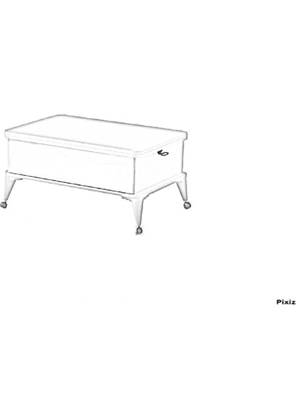 1299 Tekerlekli Çift Çekmeceli Akıllı Sehpa, Sihirli Sehpa, Orta Sehpa, Laptop Masası modelleri