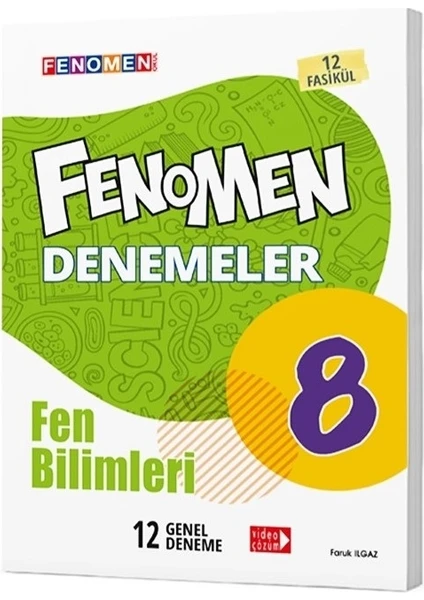 Fenomen Yayıncılık Fenomen 8. Sınıf LGS Fen Bilimleri 12 Deneme