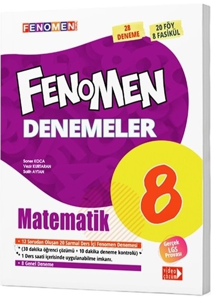 Fenomen Yayıncılık Fenomen 8. Sınıf LGS Matematik 28 Deneme