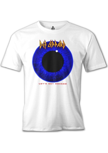 Def Leppard - Let's Get Rocked Beyaz Erkek Tshirt