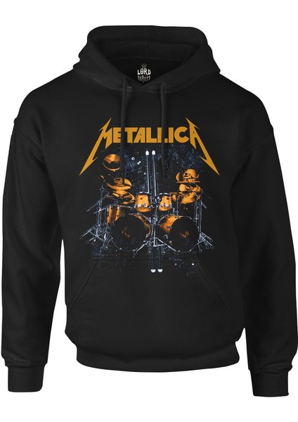 Metallica - Sticks Siyah Erkek Fermuarsız Kapşonlu