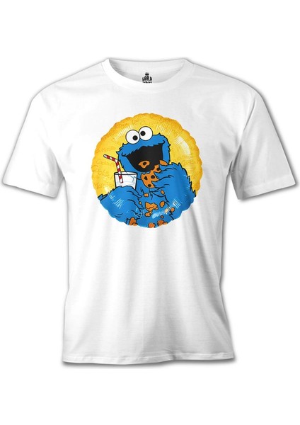 Kurabiye Canavarı Beyaz Erkek Tshirt