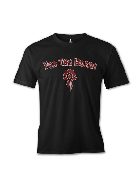 World Of Warcraft - For The Horde Siyah Erkek Tshirt