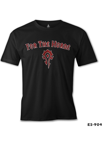 World Of Warcraft - For The Horde Siyah Erkek Tshirt