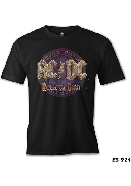 Ac Dc - Rock Or Bust Siyah Erkek Tshirt