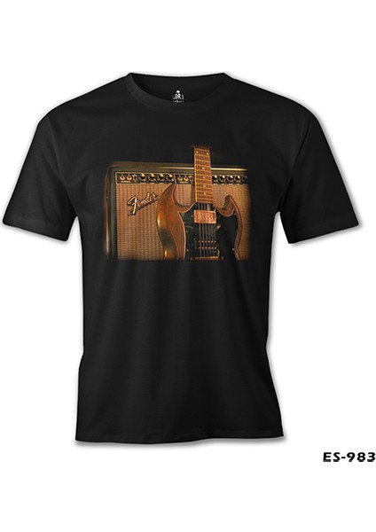Gitar - Fender 2 Siyah Erkek Tshirt fiyatları