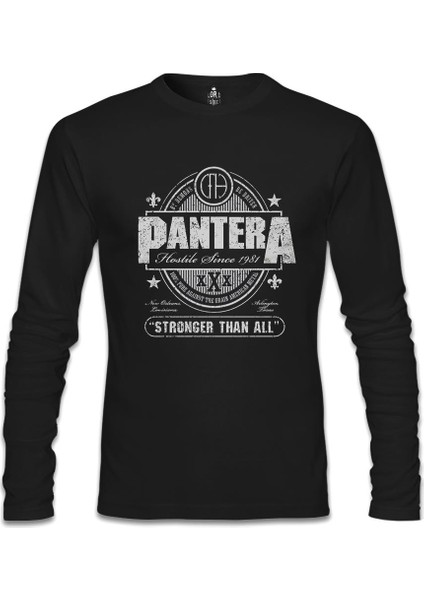 Pantera - Stronger Than All Siyah Erkek Sweatshirt