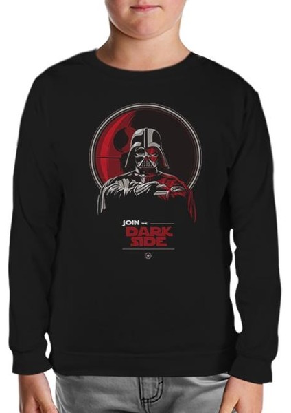 Star Wars - Join The Dark Side Siyah Çocuk Sweatshirt