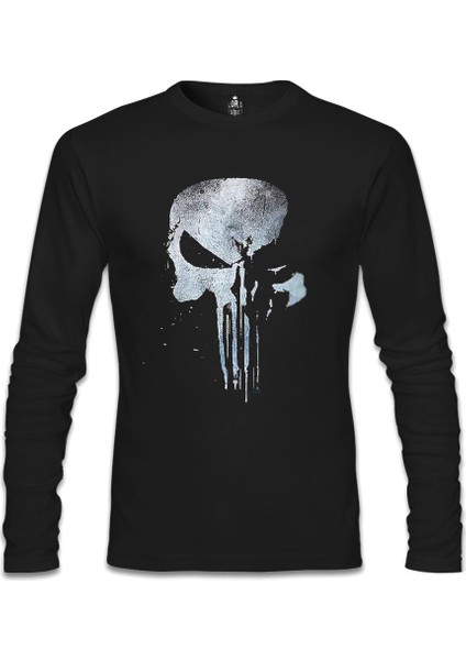 Punisher - Logo 2 Siyah Erkek Sweatshirt