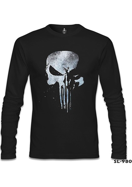 Punisher - Logo 2 Siyah Erkek Sweatshirt