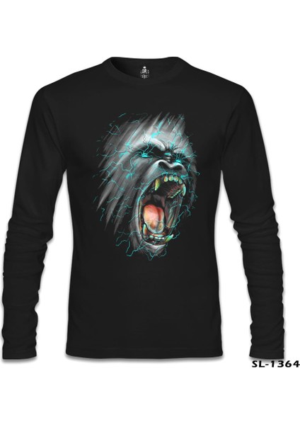 Goril Siyah Erkek Sweatshirt