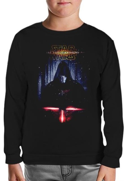 Star Wars - The Force Awakens 9 Siyah Çocuk Sweatshirt