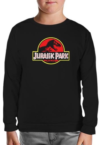 Jurassic Park - Shadow Siyah Çocuk Sweatshirt