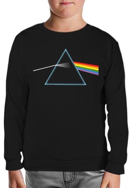 Pink Floyd - Dark Side Of The Moon Siyah Çocuk Sweatshirt
