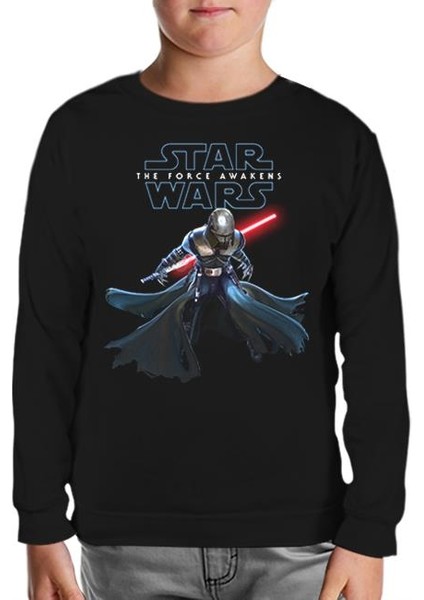 Star Wars - The Force Awakens 5 Siyah Çocuk Sweatshirt