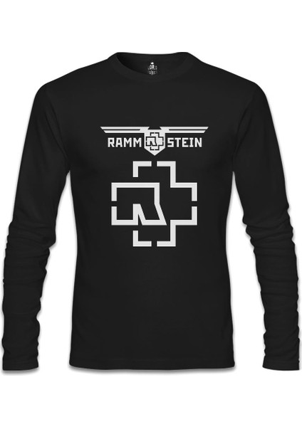 Rammstein - Logo Siyah Erkek Sweatshirt