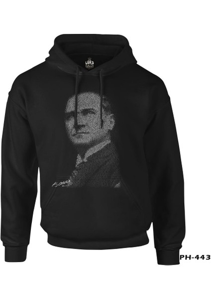 Atatürk - Gençliğe Hitabe Siyah Erkek Fermuarsiz Kapşonlu fiyatları