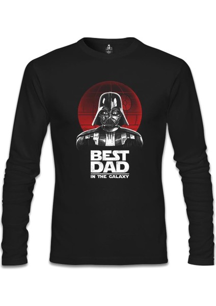 Star Wars - Best Dad Siyah Erkek Sweatshirt