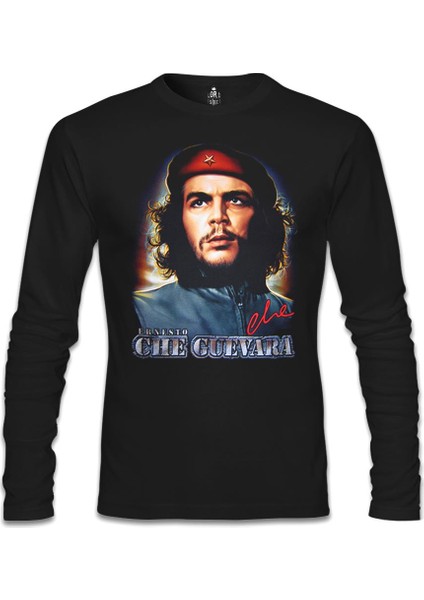 Che Guevara - Classic Siyah Erkek Sweatshirt