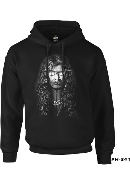 Megadeth - Dave Mustaine Siyah Erkek Fermuarsız Kapşonlu