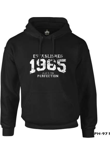 1965 Aged To Perfection Siyah Erkek Fermuarsiz Kapşonlu fiyatları