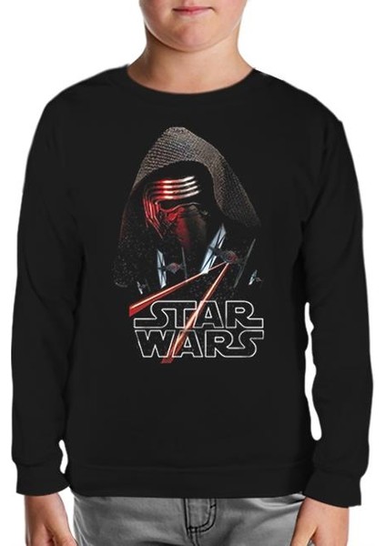 Star Wars - The Force Awakens 7 Siyah Çocuk Sweatshirt