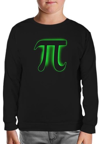Matematik - Pi 10 Siyah Çocuk Sweatshirt