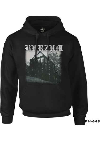 Burzum - Aske Siyah Erkek Fermuarsız Kapşonlu
