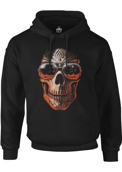 Kuru Kafa Siyah Erkek Fermuarsız Kapşonlu