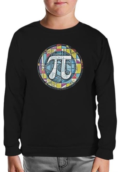Matematik - Pi 5 Siyah Çocuk Sweatshirt