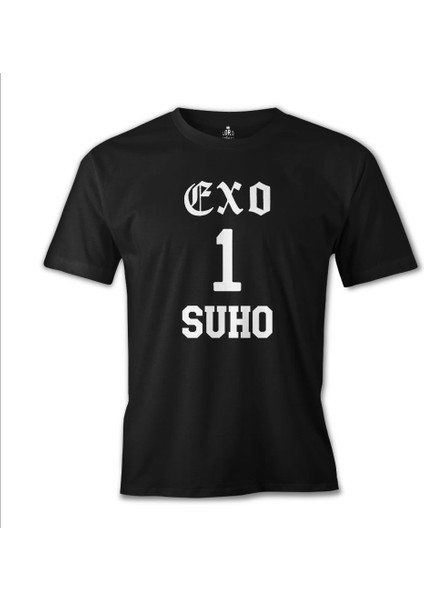 Exo - Suho Siyah Erkek Tshirt