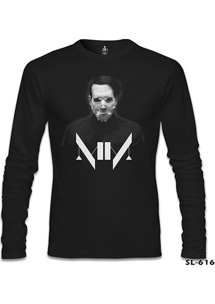 Marilyn Manson I Siyah Erkek Sweatshirt