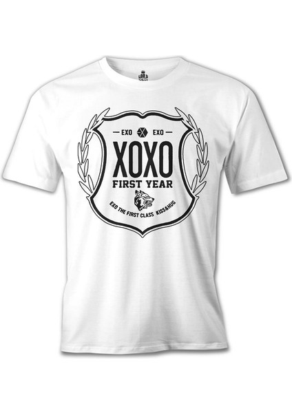 Exo - First Year Beyaz Erkek Tshirt