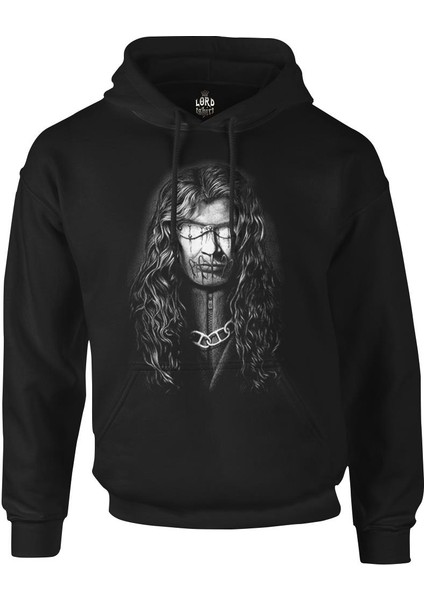 Megadeth - Dave Mustaine Siyah Erkek Fermuarsız Kapşonlu
